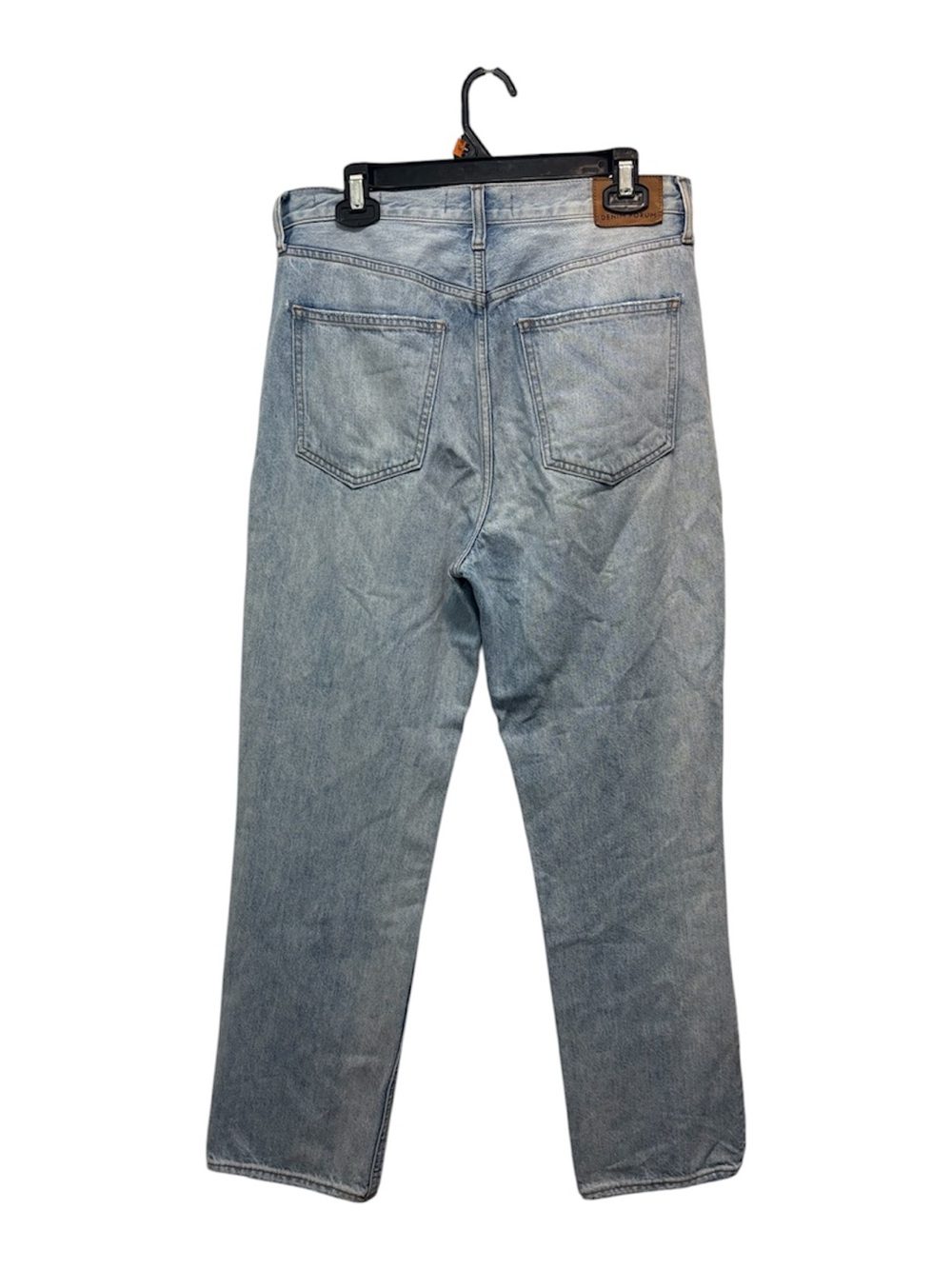 Denim Forum Washed Light Blue Straight Jeans 90s Grunge Slouchy Vintage Inspired - Picture 6 of 6